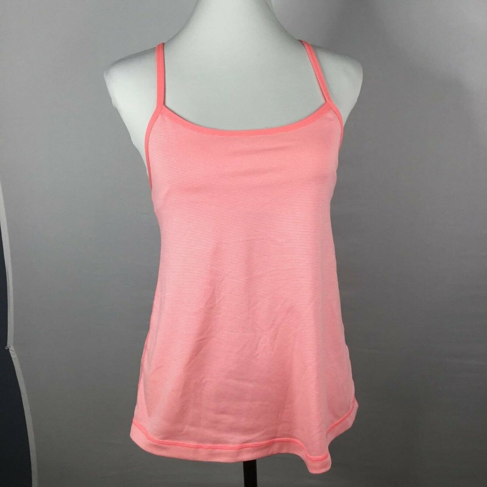Z by Zella Orange Cutout Back Racerback Tank Top S